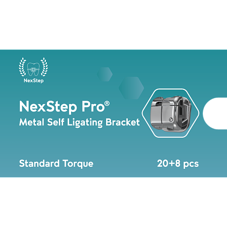 Набор NexStep Pro "Стандартный торк" 20 брекетов + 8 простых трубок